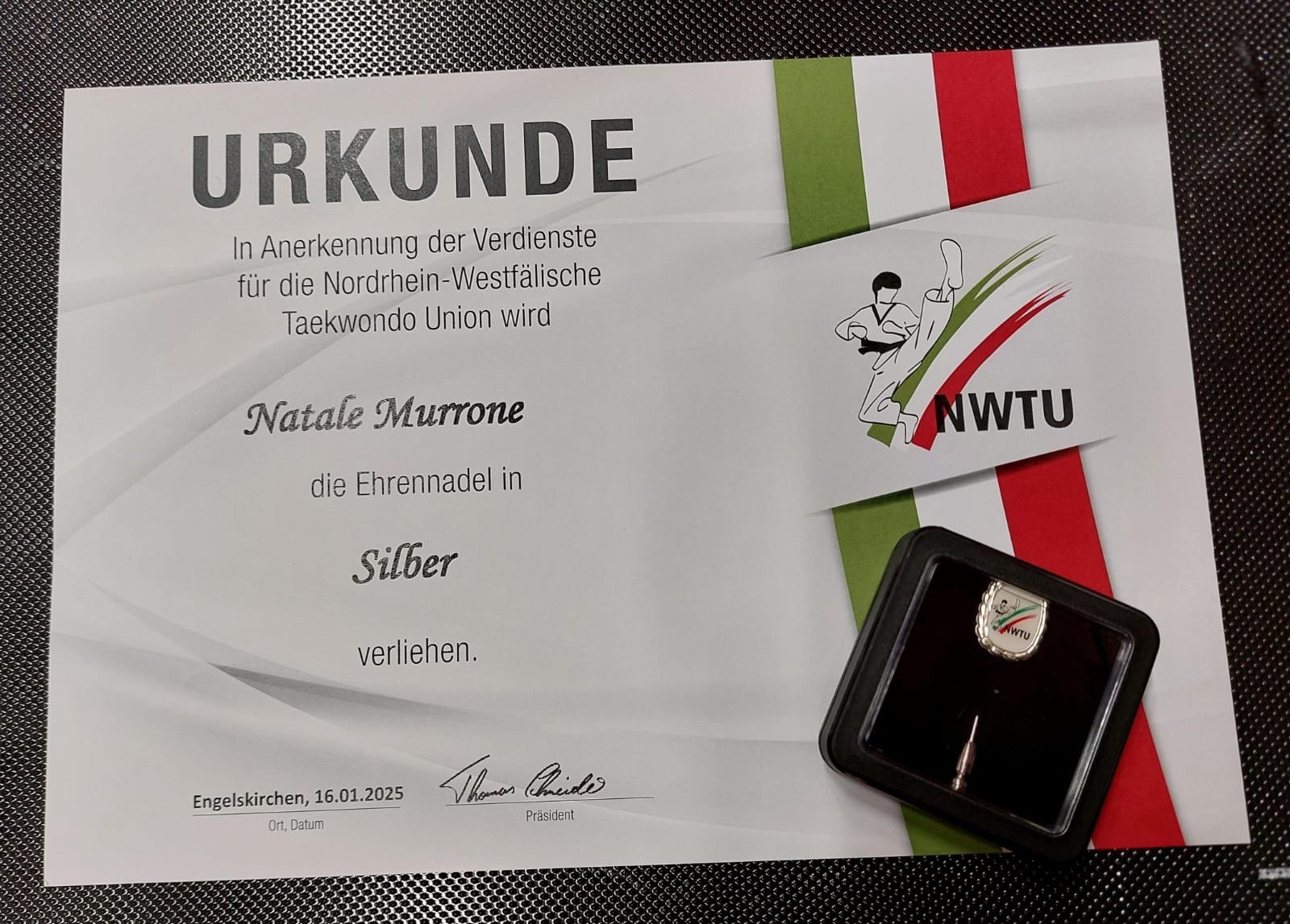 Murrone Natale Ehrennadel NWTU 2025 2